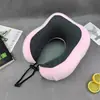 Almohada en Forma de U Almohada de Viaje Espuma Viscoelástica Almohada para el Cuello Almohada para el Cuello Logo Personalizado Portátil Avión Viaje Oficina Almohada para la Siesta