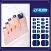 Película de Esmalte de Uñas en Polvo de Cebolla Degradado Zhengxiang Pegatina de Cola Celebridad de Internet Chica Linda Sonriente Impermeable Pegatina para Uñas de los Pies Pegatina Completa