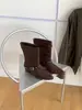Primer Encuentro Temporada 2026 Hebilla Atmósfera Cuña Botas Vaqueras Mujer Piel Mate Adelgazantes Versátil Botas de Jinete