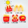 Parche de pegamento en crema para funda de teléfono móvil, accesorio para el cabello con forma de taza de agua, hecho a mano, con la letra M de McDonald's, para comida y juegos