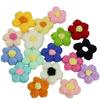 Spot DIY flor de pompom tecida à mão lã de algodão de leite flor de gancho de mão acessórios de vestuário acessórios de flor de crochê de mão