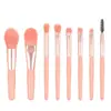 Set de Pinceles de Maquillaje 18 Piezas Base Polvo Corrector Sombra de Ojos Rubor Aplicador de Pincel de Maquillaje Base Set de Viaje