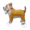 Cachorro, León, Jirafa, Carro, Globo de Papel de Aluminio con Ruedas, Puesto Callejero Brillante Juguetes para Niños, Suministro al por Mayor Disponible