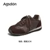 Zapatos de Estilo Alemán Aogushi Deng Rojos para Mujer 2026 Nuevos Otoño Invierno Retro Suela Suave Zapatos Forrest Gump Suela Gruesa Zapatos Deportivos Casuales
