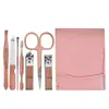 Set de cortauñas de moda, cortauñas plegable, 4 cortauñas, set de 7 piezas, set completo de pequeños regalos, logotipo impreso, publicidad
