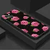 Funda de teléfono romántica estilo francés con estampado floral de rosas mate para iPhone 16 Pro Max, funda protectora suave anticaídas para iPhone 15, al por mayor