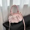 Moño Fresco Puntos Moda Transfronterizo 2026 Plisado Nube Gran Capacidad Viaje Diario Bolso de Hombro Underarm Tote
