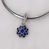 Moda europea DIY accesorios para pulseras de cuentas doble pétalo gota de aceite diamante colgante aleación accesorios ventas directas de fábrica