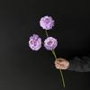 Flores Artificiais de Carpa e Peônia com 3 Cabeças Flores de Casamento Flores Guia de Caminho em Fileira para Salão de Casamento Decoração de Sala de Estar Arranjo de Flores Flores Artificiais