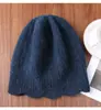 Novo Chapéu de Lã Tricotado Simples de Lã Pura, Chapéu Francês Vazado Versátil e Fashion, Chapéu Quente para Proteção das Orelhas e da Cabeça