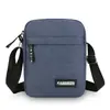 Bolsa Pequena Tiracolo Mensageiro de Tecido Oxford para Homens, Bolsa de Ombro Leve com Múltiplos Bolsos com Zíper e Alça Ajustável