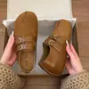 Zapatos Birkenstock Estilo Coreano para Mujer 2026 Otoño Nuevos Zapatos Mary Jane Punta Redonda Correa de Doble Hebilla Zapatos Individuales Juveniles Versátiles Casuales