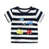 Camiseta de manga corta de verano para niños, nueva y moderna, con estampado de dibujos animados, cuello redondo, cómoda y casual de algodón.