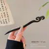 Nueva Horquilla de Lujo Estilo Chino Imitación Ébano con Borlas de Estilo Antiguo para Mujer, Adecuada para Cabello Grueso