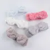 Estilo Coreano Nova Faixa de Cabelo de Pelúcia Laço Lavar Rosto Lavar Cabelo Faixa de Cabelo ins Tendência Celebridade da Internet Fofa Pérola Faixa de Cabelo Lote