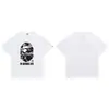 Suministro Mayorista Transfronterizo de Marca de Moda, Dropshipping de Comercio Exterior, Camiseta de Manga Corta Pesada Bape Cabeza de Mono Tiburón 260g 25
