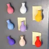 3DCT121 Adesivo de Geladeira Vaso Magnético 3D Transfronteiriço, Vaso Colorido Criativo para Arranjo de Flores Adesivo de Geladeira Cultural e Criativo