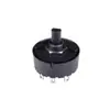Interruptor Giratório de Engrenagem Preto 29mm Pequenos Eletrodomésticos Mixer Multiuso Interruptor Giratório Redondo 2345 Engrenagens Multi-Velocidades