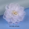4-10cm fábrica em estoque camélia borda queimada flor chapelaria tecido flor feita à mão acessórios flor de tecido acessórios DIY broche