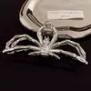 Presilha de Cabelo de Garra de Crânio Halloween Europeia e Americana, Acessório de Cabelo Estilo Escuro, Presilha Grande de Tubarão Aranha Nova de Metal