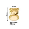 Botones metálicos con forma de oso lindos del fabricante, en stock, para camisas, chaquetas, suéteres, botones decorativos de moda, accesorios al por mayor