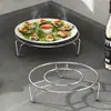 Rejilla para vaporizar, trípode para plato de vaporizar, soporte triangular para vaporera casera, rejilla para vaporizar olla de cocina separadora de agua, rejilla para vaporizar alimentos, cesta para utensilios