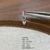 Pendientes de Acero de Titanio 316L, Modernos y Sencillos, Colgante Brillante en Forma de Corazón, Aros sin Costuras para Oreja, Pendientes Perforados de Moda y Versátiles