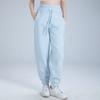 Pantalones deportivos para mujer, otoño e invierno, nuevos pantalones holgados con lazo en las piernas, pantalones harén adelgazantes de cintura alta.