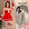 Lencería Sexy, Atuendo Navideño, Vestido Tubo de Terciopelo, Conjunto de Uniforme de Chica Conejita sin Mangas para Mujer