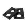 2 piezas de 3 mm, 6 mm, 8 mm y 10 mm de largo, soporte de almohadilla de goma para patineta, almohadilla de refuerzo de absorción de impactos, junta de puente para patineta