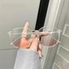 Óculos de blush para live stream atmosfera de desejo puro sem maquiagem com maquiagem óculos planos óculos de sol da moda estilo desejo puro