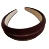 Diadema Retro de Terciopelo Ancho, Accesorios para el Cabello de Moda para Niña, Elegante, para Cabello sin Estirar, Diadema Alta para Mujer