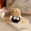 Pinza de Agarre Rellena para la Parte Posterior de la Cabeza, Tocado de Briquetas de Celebridad de Internet, Pinza de Tiburón para el Cabello de Alta Gama, Accesorio para el Cabello de Felpa para Otoño e Invierno, Dulce