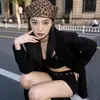 Gorra Azul Marino Bordada Europea y Americana Cosplay Uniforme de Policía Femenino Sombrero de Otoño e Invierno para Actuación Circunferencia de Cabeza Grande Sombrero de Marinero Japonés para Mujer