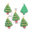 Serie Navideña de Resina DIY Colgante de Papá Noel Regalo Muñeco de Nieve Pulsera Llavero Colgante Decorativo W462