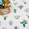 Mantel de Lino Transparente con Estampado de Frutas Piña Liberador de Arena Funda de Almohada Fondo de Tela de Imitación de Lino