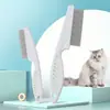 Peine para perros y gatos, herramienta especializada para el aseo de mascotas, cepillo de dientes finos para limpiar y eliminar pulgas y pelo suelto