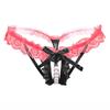 Ropa Interior Sexy para Mujer Shuo Yao con Calados, Perlas Masajeadoras, Entrepierna Abierta, Encaje Tentador Sao, Tanga, Pantalones T Transparentes Elásticos