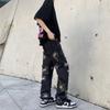 Vibe Americano Retro High Street jeans cosidos rasgados para hombre marca de moda europea y americana hip hop pantalones holgados entrega de una pieza