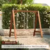 Columpio de Madera Resistente a la Corrosión de Moda para Patios Exteriores en Jardines Pequeños, Columpio Infantil de Madera Maciza para Balcones Interiores en Apartamentos Pequeños, Columpio Individual para Ocio en Casa