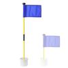 Asta de Bandera para Green de Golf 1 Sección/2 Secciones Desmontable Combinación Asta de Bandera Suministros de Práctica para Campo Marca de Bandera Juego de Copa para Hoyo