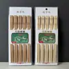 Caixa blister 10 pares de hashis de bambu doméstico sem nó cor natural hashis de bambu barraca de rua rio lago hashis de bambu carbonizado atacado
