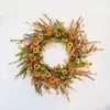 Nova Guirlanda de Flores Silvestres de Outono com Espigas de Trigo de 160cm, Decoração de Pátio e Varanda para Festival da Colheita, Transfronteiriço Amazon
