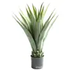 Espada de agave artificial sisal azul planta verde tropical floresta tropical deserto decoração paisagem decoração de chão vitrine