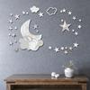 Xn601 Luna Nube Acrílico Cristal Espejo Adhesivo de Pared Dormitorio Hogar DIY Decoración de Pared Adhesivo de Pared Autoadhesivo