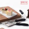 En stock, venta al por mayor, espátula de acero inoxidable, cuchillo para pastel, juego de tres piezas, herramienta para hornear DIY, cuchillo para pastel, juego de cuchillos