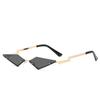 Jamie 8203 Gafas de Sol de Moda Callejera Estilo Europeo y Americano Protección UV Gafas de Sol Coloridas de Moda Irregulares Gafas de Sol sin Marco