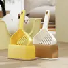 Pá Grande em Formato de Pá para Areia de Gato com Base de Armazenamento, Furos Finos, Espessada, Tamanho Grande Suprimentos para Animais de Estimação