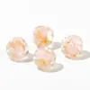 Hanyuyuan 10mm Pó Dourado Irregular Folha Triturada Pedra Pequena Vidro Contas Redondas Fio para Pulseira DIY Contas com Furo Acessórios