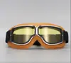 Espelho de Guidão de Motocicleta Óculos Retro Estilo Harley à Prova de Vento Areia Veículo Elétrico Capacete Meio Capacete Respirável e Seguro